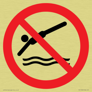 Prohibition: No diving